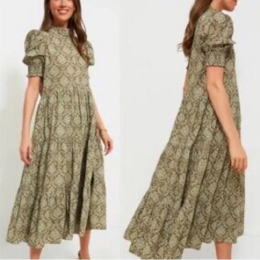 Tuckernuck Hyacinth House Bennett Maxi Dress in Damask Print